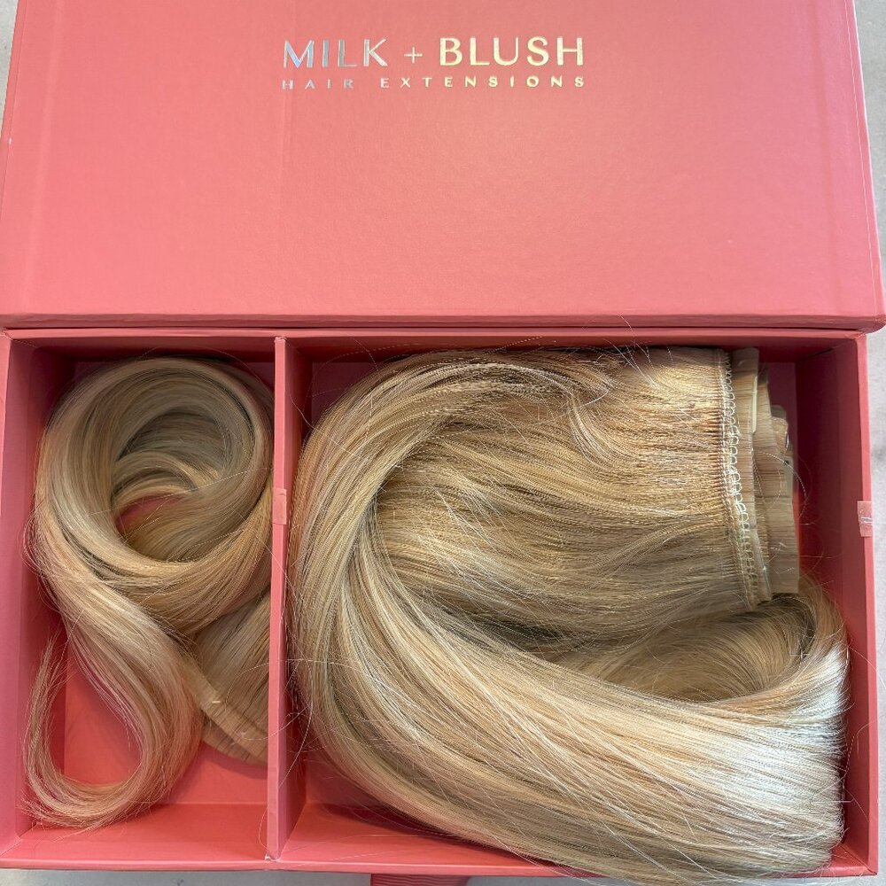 23" Seamless Set, California Beach Blonde Highlighted, Milk & Blush